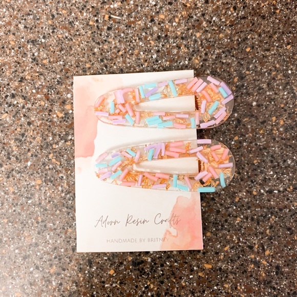 Sprinkle Hair Clips - Picture 3 of 3